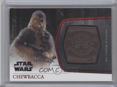 2015 Topps Star Wars: The Force Awakens Series 1 - Medallions - Bronze #M-26 - The Resistance - Chewbacca