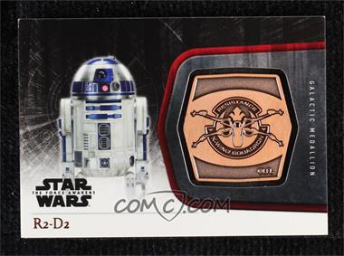 2015 Topps Star Wars: The Force Awakens Series 1 - Medallions - Bronze #M-30 - The Resistance - R2-D2