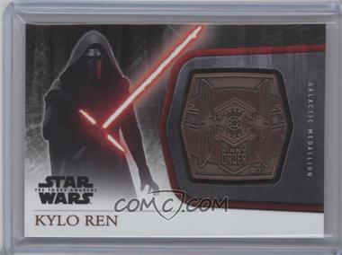 2015 Topps Star Wars: The Force Awakens Series 1 - Medallions - Bronze #M-39 - The First Order - Kylo Ren