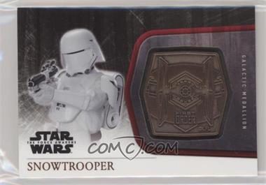 2015 Topps Star Wars: The Force Awakens Series 1 - Medallions - Bronze #M-47 - The First Order - Snowtrooper