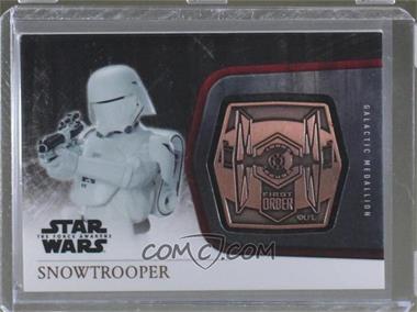 2015 Topps Star Wars: The Force Awakens Series 1 - Medallions - Bronze #M-47 - The First Order - Snowtrooper