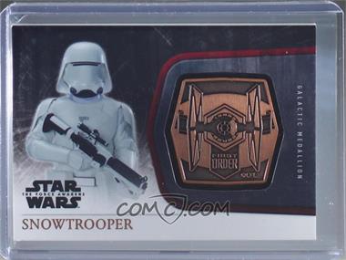 2015 Topps Star Wars: The Force Awakens Series 1 - Medallions - Bronze #M-58 - The First Order - Snowtrooper