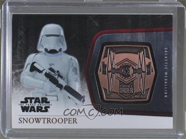 2015 Topps Star Wars: The Force Awakens Series 1 - Medallions - Bronze #M-58 - The First Order - Snowtrooper