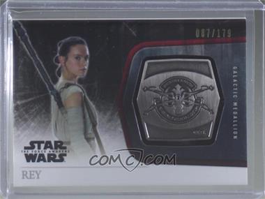 2015 Topps Star Wars: The Force Awakens Series 1 - Medallions - Silver #M-20 - The Resistance - Rey /179 [EX to NM]
