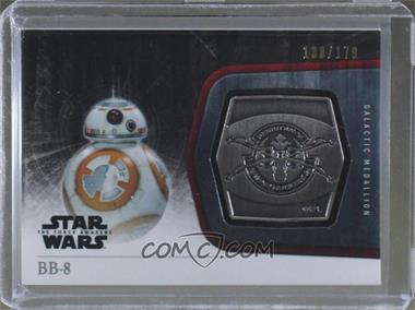 2015 Topps Star Wars: The Force Awakens Series 1 - Medallions - Silver #M-21 - The Resistance - BB-8 /179