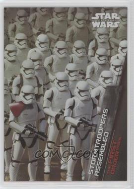 2015 Topps Star Wars: The Force Awakens Series 1 - The First Order Rises - Foil #FO-5 - Stormtroopers Assembled /250