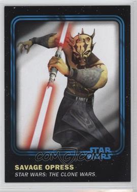 2016 Topps Star Wars Card Trader Physical Cards - [Base] - Blue #95 - Savage Opress