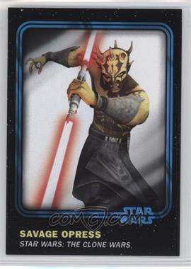 2016 Topps Star Wars Card Trader Physical Cards - [Base] - Blue #95 - Savage Opress