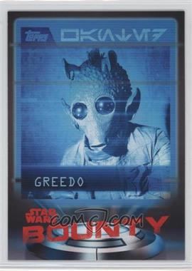 2016 Topps Star Wars Card Trader Physical Cards - Bounty #B-1 - Greedo