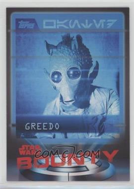 2016 Topps Star Wars Card Trader Physical Cards - Bounty #B-1 - Greedo