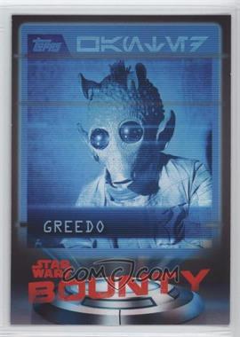 2016 Topps Star Wars Card Trader Physical Cards - Bounty #B-1 - Greedo