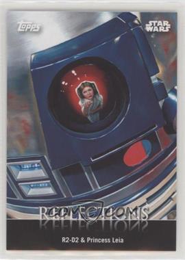 2016 Topps Star Wars Card Trader Physical Cards - Reflections #R-5 - R2-D2 & Princess Leia Organa