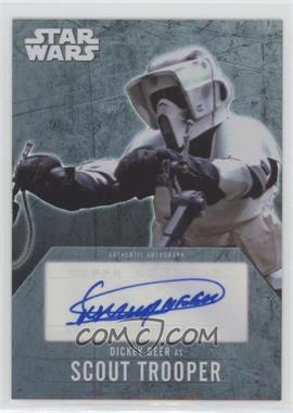 2016 Topps Star Wars Evolution - Autographs #_DIBE.2 - Dickey Beer as Scout Trooper