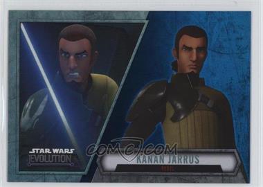 2016 Topps Star Wars Evolution - [Base] - Blue Lightsaber #100 - Kanan Jarrus - Rebel