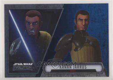 2016 Topps Star Wars Evolution - [Base] - Blue Lightsaber #100 - Kanan Jarrus - Rebel