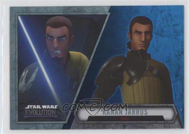 2016 Topps Star Wars Evolution - [Base] - Blue Lightsaber #100 - Kanan Jarrus - Rebel