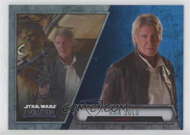 2016 Topps Star Wars Evolution - [Base] - Blue Lightsaber #45 - Han Solo - Smuggler