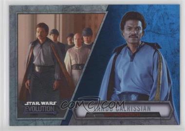 2016 Topps Star Wars Evolution - [Base] - Blue Lightsaber #63 - Lando Calrissian - Bespin Administrator