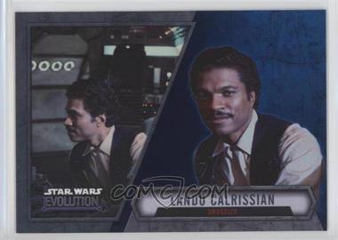 2016 Topps Star Wars Evolution - [Base] - Blue Lightsaber #64 - Lando Calrissian - Smuggler