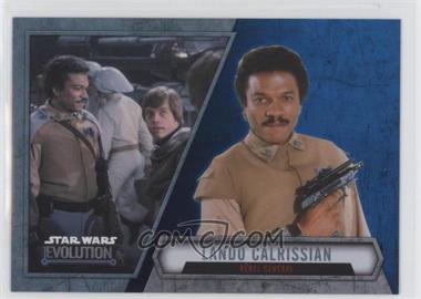 2016 Topps Star Wars Evolution - [Base] - Blue Lightsaber #66 - Lando Calrissian - Rebel General