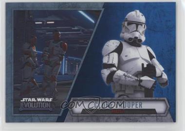 2016 Topps Star Wars Evolution - [Base] - Blue Lightsaber #68 - Clone Trooper - Phase II