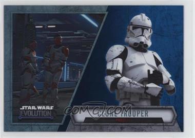 2016 Topps Star Wars Evolution - [Base] - Blue Lightsaber #68 - Clone Trooper - Phase II