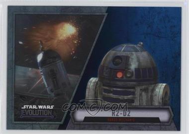 2016 Topps Star Wars Evolution - [Base] - Blue Lightsaber #75 - R2-D2 - Naboo Mechanic