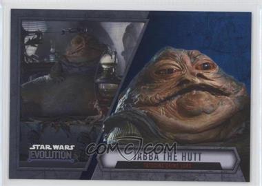 2016 Topps Star Wars Evolution - [Base] - Blue Lightsaber #83 - Jabba The Hutt - Tatooine Crime Lord