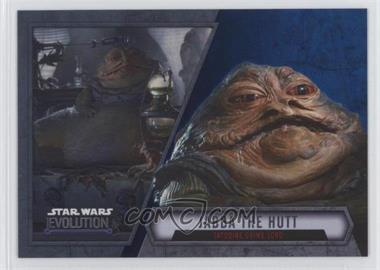 2016 Topps Star Wars Evolution - [Base] - Blue Lightsaber #83 - Jabba The Hutt - Tatooine Crime Lord