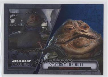 2016 Topps Star Wars Evolution - [Base] - Blue Lightsaber #83 - Jabba The Hutt - Tatooine Crime Lord