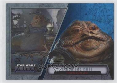 2016 Topps Star Wars Evolution - [Base] - Blue Lightsaber #83 - Jabba The Hutt - Tatooine Crime Lord