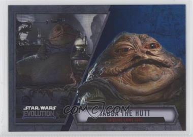 2016 Topps Star Wars Evolution - [Base] - Blue Lightsaber #83 - Jabba The Hutt - Tatooine Crime Lord