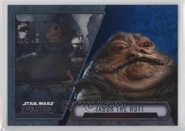 2016 Topps Star Wars Evolution - [Base] - Blue Lightsaber #83 - Jabba The Hutt - Tatooine Crime Lord