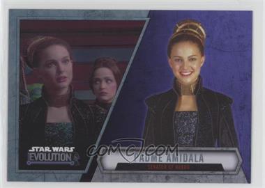 2016 Topps Star Wars Evolution - [Base] - Purple Lightsaber #15 - Padme Amidala - Senator of Naboo