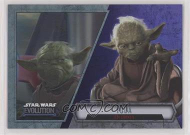 2016 Topps Star Wars Evolution - [Base] - Purple Lightsaber #25 - Yoda - Jedi Council