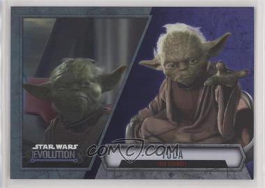 2016 Topps Star Wars Evolution - [Base] - Purple Lightsaber #25 - Yoda - Jedi Council