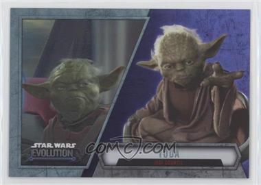 2016 Topps Star Wars Evolution - [Base] - Purple Lightsaber #25 - Yoda - Jedi Council