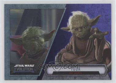 2016 Topps Star Wars Evolution - [Base] - Purple Lightsaber #25 - Yoda - Jedi Council