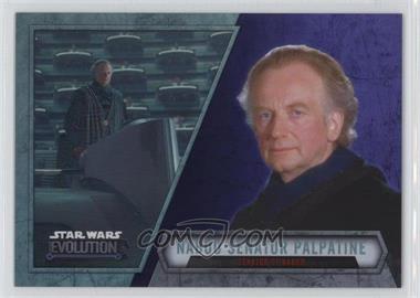 2016 Topps Star Wars Evolution - [Base] - Purple Lightsaber #46 - Naboo Senator Palpatine - Senator of Naboo