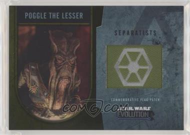 2016 Topps Star Wars Evolution - Commemorative Flag Patches - Gold #_POLE - Poggle the Lesser /25