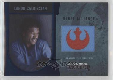 2016 Topps Star Wars Evolution - Commemorative Flag Patches - Silver #_LACA - Lando Calrissian /50