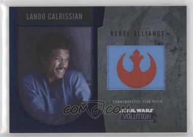 2016 Topps Star Wars Evolution - Commemorative Flag Patches - Silver #_LACA - Lando Calrissian /50