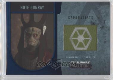 2016 Topps Star Wars Evolution - Commemorative Flag Patches - Silver #_NUGU - Nute Gunray /50