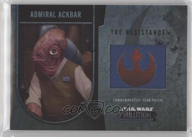 2016 Topps Star Wars Evolution - Commemorative Flag Patches #_ADAC - Admiral Ackbar /170