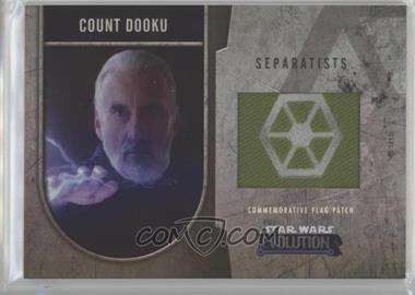 2016 Topps Star Wars Evolution - Commemorative Flag Patches #_CODO - Count Dooku /170