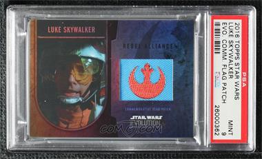 2016 Topps Star Wars Evolution - Commemorative Flag Patches #_LUSK - Luke Skywalker /170 [PSA 9 MINT]