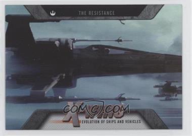 2016 Topps Star Wars Evolution - Evolution of Ships and Vehicles #EV-4 - The Resistance - X-Wing Fighter