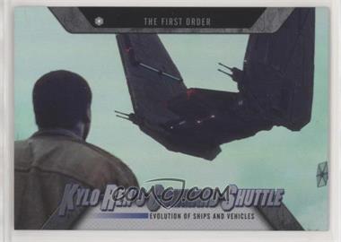 2016 Topps Star Wars Evolution - Evolution of Ships and Vehicles #EV-8 - The First Order - Kylo Ren's Command Shuttle