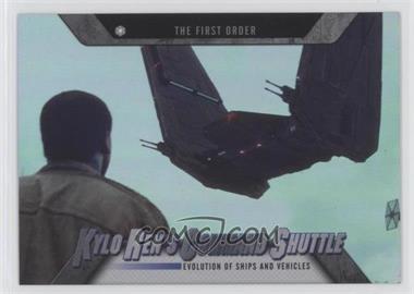 2016 Topps Star Wars Evolution - Evolution of Ships and Vehicles #EV-8 - The First Order - Kylo Ren's Command Shuttle