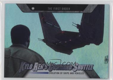 2016 Topps Star Wars Evolution - Evolution of Ships and Vehicles #EV-8 - The First Order - Kylo Ren's Command Shuttle